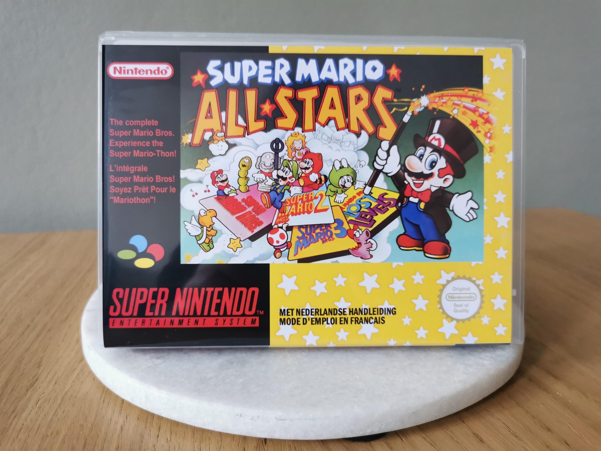Super Mario All-Stars SNES Ersatzhülle, Ansicht 2