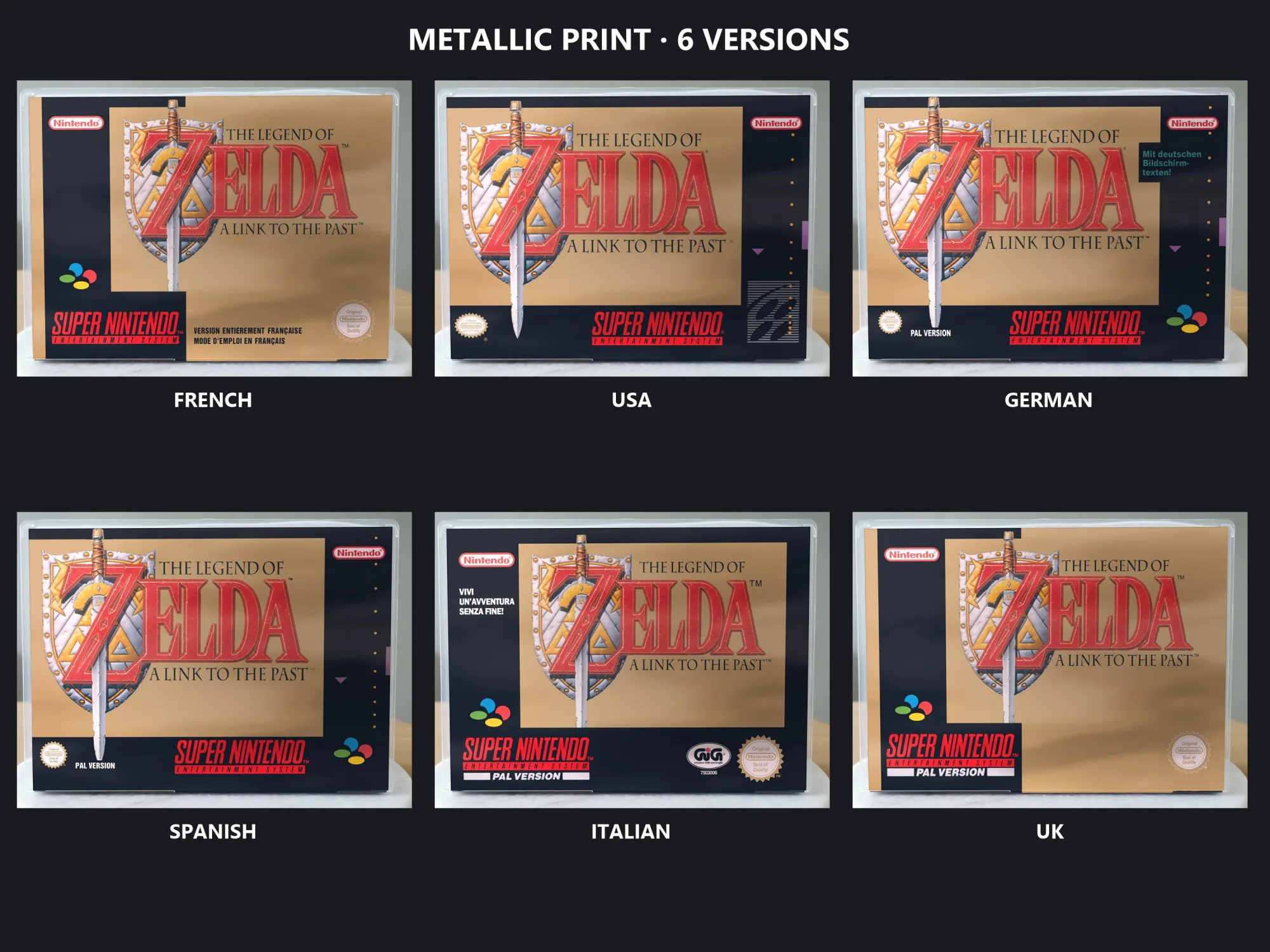 The Legend of Zelda: A Link to the Past SNES Replacement Case, view 2
