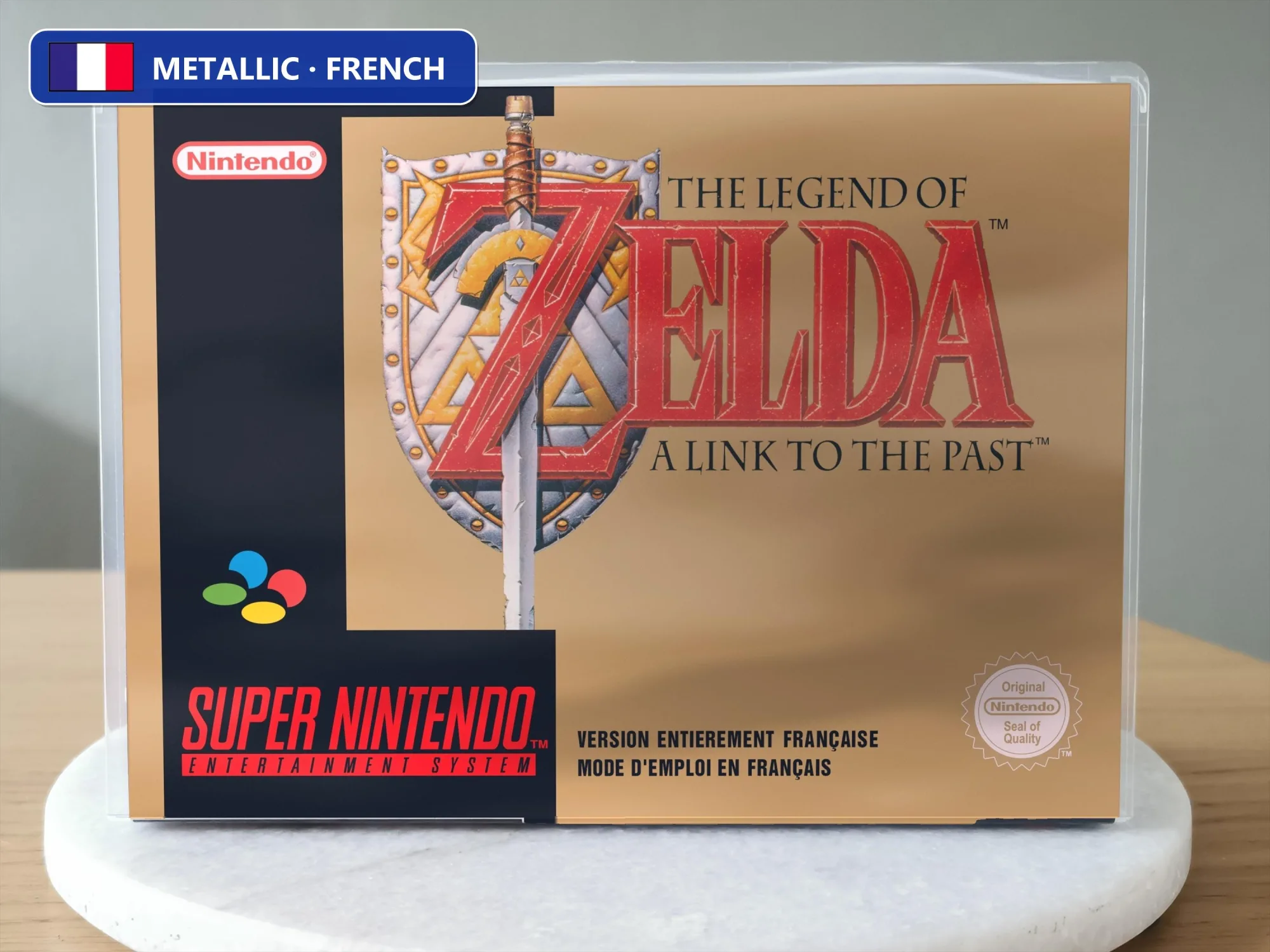 The Legend of Zelda: A Link to the Past SNES Replacement Case, view 3