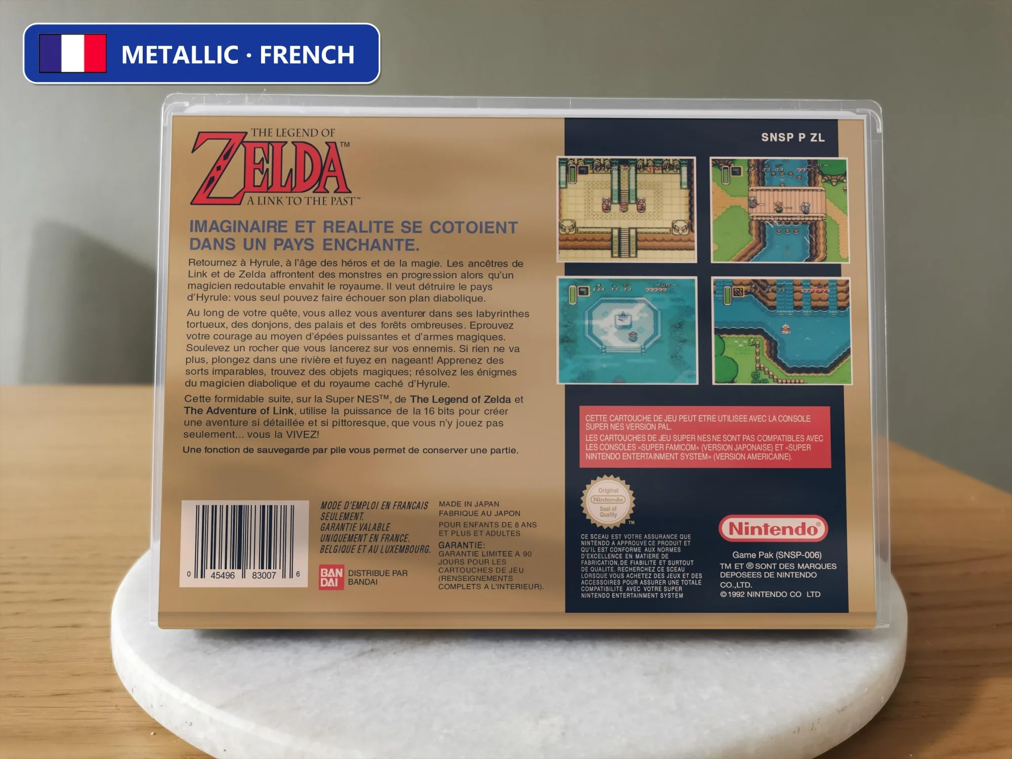 The Legend of Zelda: A Link to the Past SNES Replacement Case, view 4