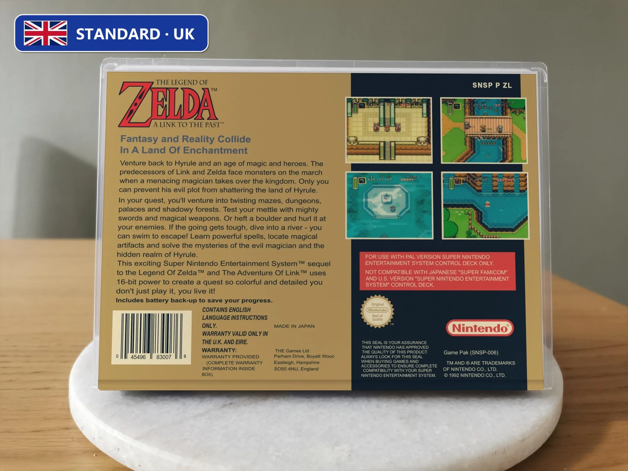 The Legend of Zelda: A Link to the Past SNES Replacement Case, view 11