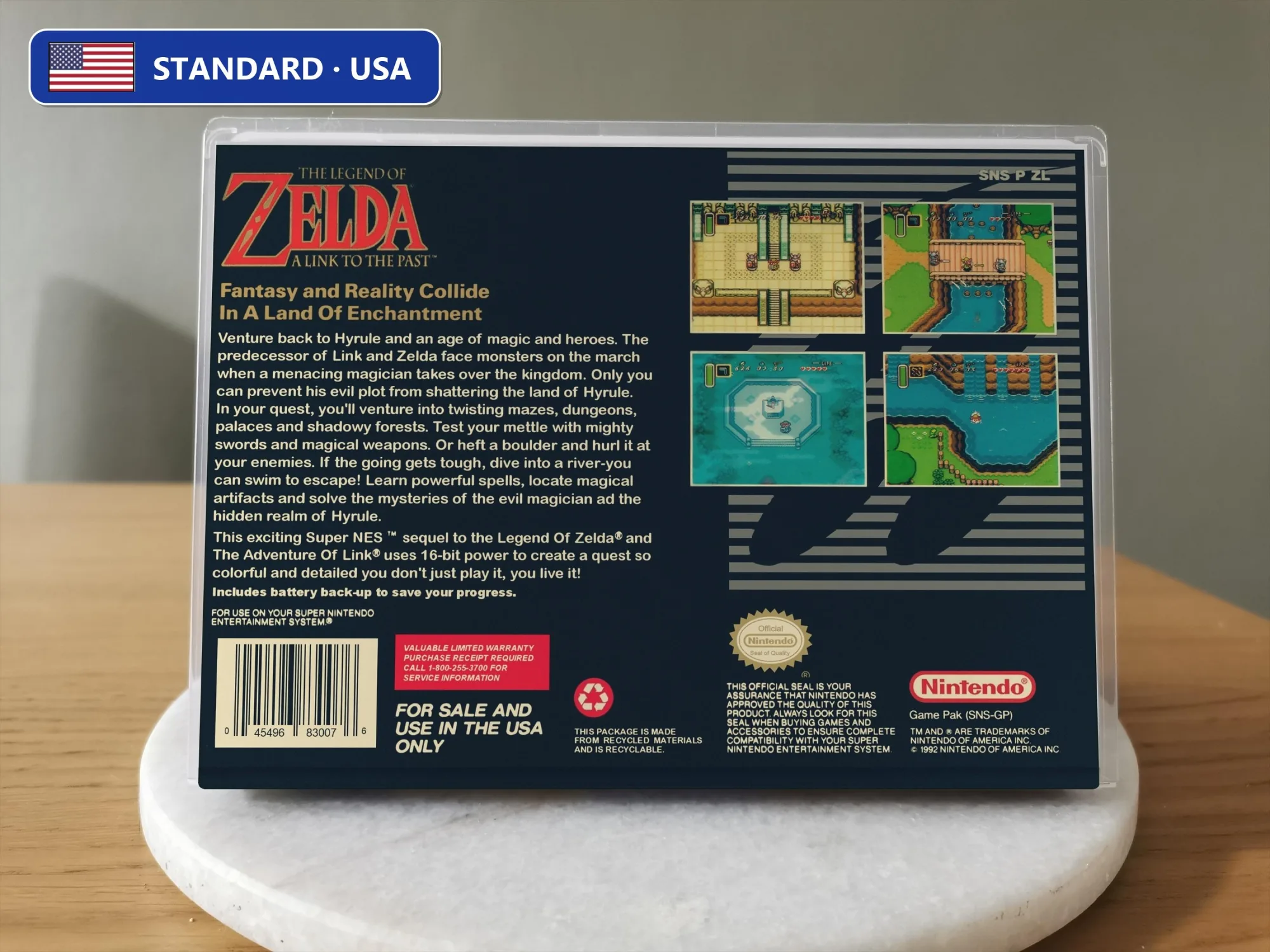 The Legend of Zelda: A Link to the Past SNES Replacement Case, view 14