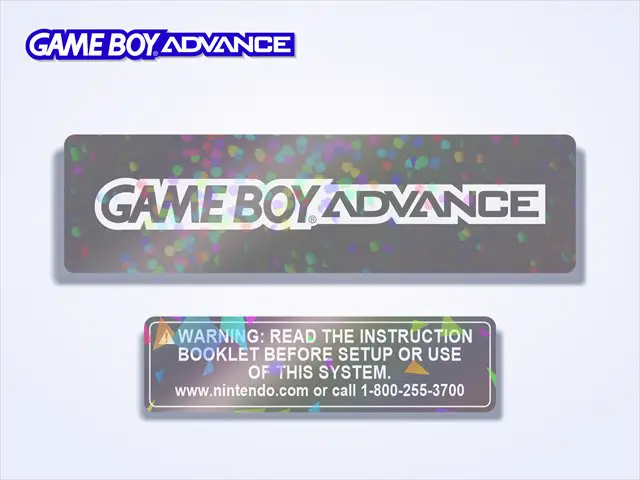 Top + Battery Cover Custom Shell Labels for Game Boy Advance